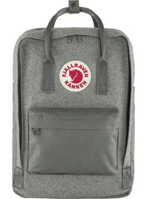 Fjällräven Kånken Re-Wool Laptop 15'' taske 18L-granite Grå - Computer rygsække / tasker