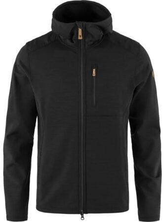 Fjällräven Keb Fleece Hoodie Herre / Mænd-Sort-2XL - Fleecejakker