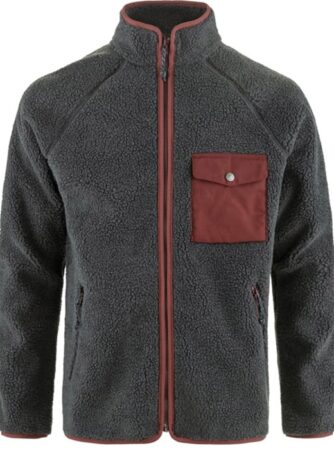 Fjällräven Vardag Pile Fleece Herre / Mænd-Grå / Brun-2XL - Fleecejakker