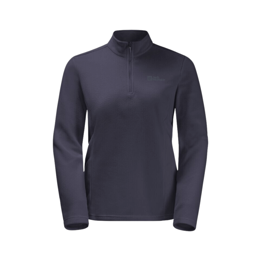 Fleecetrøje til dame - Jack Wolfskin Taunus HZ W - Grå Fleecetrøje til dame - Jack Wolfskin Taunus HZ W - Grå