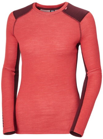 Helly Hansen Lifa Merino Midweight Skiundertrøje Dame, poppy red
