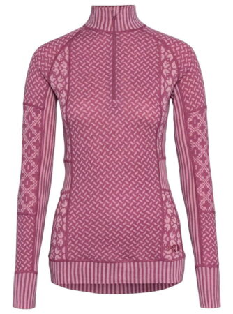 Kari Traa Smekker Half-Zip Skiundertrøje Dame, plum