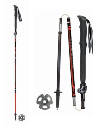 Masters Trecime Tour vandrestav, Sort - Vandrestave