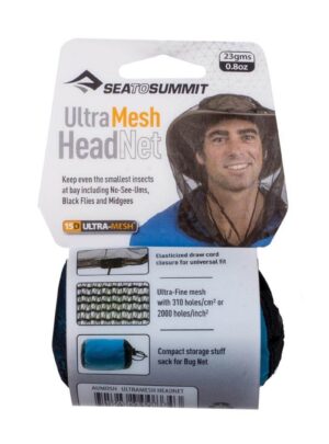 Myggenet til hoved - Sea to Summit Ultra-Fine Mesh Headnet - Sort