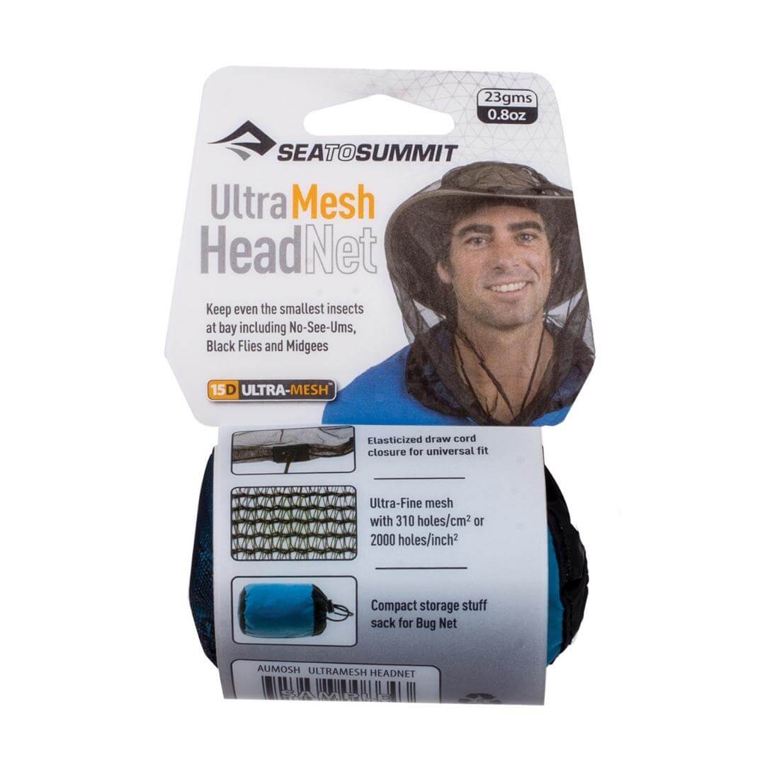 Myggenet til hoved - Sea to Summit Ultra-Fine Mesh Headnet - Sort Myggenet til hoved - Sea to Summit Ultra-Fine Mesh Headnet - Sort