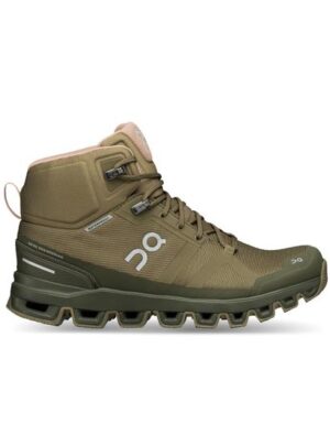 On Cloudrock Waterproof Womens, Olive / Reed