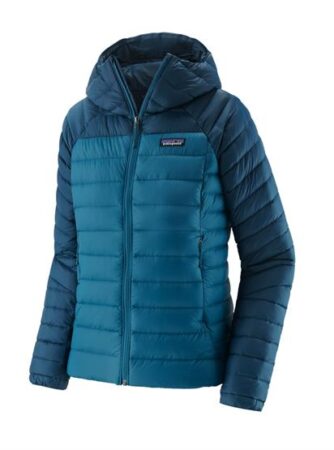 Patagonia Womens Down Sweater Hoody, Wavy Blue
