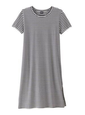 Patagonia Womens Regenerative T-Shirt Dress, Field Day / New Navy