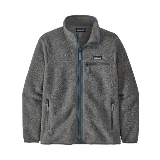 Patagonia Womens Retro Pile Jacket, Salt Grey / Light Plume Grey Patagonia Womens Retro Pile Jacket, Salt Grey / Light Plume Grey