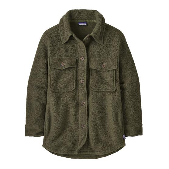 Patagonia Womens Retro Pile Shacket, Pine Needle Green Patagonia Womens Retro Pile Shacket, Pine Needle Green