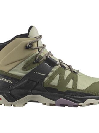 Salomon X Ultra 4 Mid GTX Womens, Alfalfa / Almond Milk
