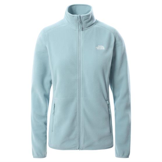 The North Face Womens 100 Glacier Full Zip, Tourmaline Blue The North Face Womens 100 Glacier Full Zip, Tourmaline Blue