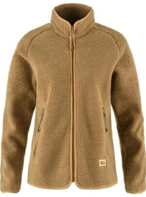 Fjällräven Vardag Pile Fleece Kvinder / Damer-Grønwheat Brun-M - Fleecejakker og softshell