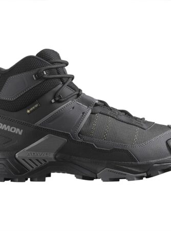 Salomon X Ultra 5 Mid Wide GTX Herre / Mænd, Sort/asphalt-42 / UK 8 - Vandrestøvler