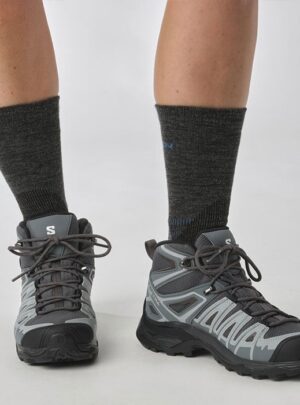 Salomon X Ultra Pioneer Mid GTX Kvinder / Damer, ebony/stormy w.-38 / UK 5 - Vandrestøvler