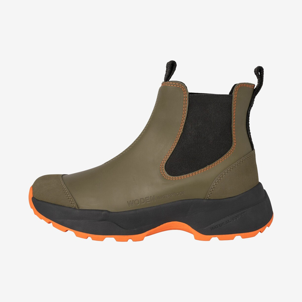 Woden - Siri gummistøvler til damer (Olive) - 37 Woden - Siri gummistøvler til damer (Olive) - 37