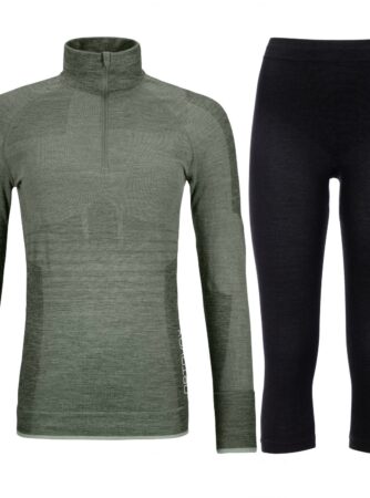 Ortovox 230 Competition 1/2 zip / 3/4 pant, sæt, dame, grå/sort