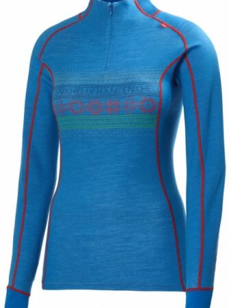 Helly Hansen W Lifa, Warm, 1/2 Zip undertrøje, dame, Racer Blue