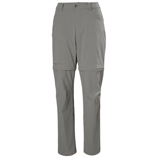 Helly Hansen Womens Elv Light Zip Off Pant, Concrete Helly Hansen Womens Elv Light Zip Off Pant, Concrete