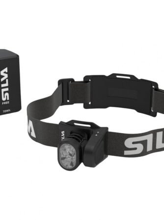 Silva Free 2000 L, pandelampe, sort