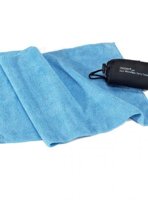 Cocoon Terry Towel Light,120x60cm, Microfiber Håndklæde, light blue