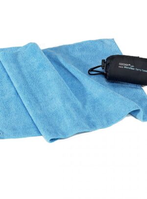 Cocoon Terry Towel Light,90x50cm, Microfiber Håndklæde, light blue