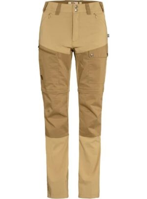 Fjällräven Abisko Midsummer Zip-Off Trousers Kvinder / Damer-dune Beige / Grønwheat Brun-42 - Bukser