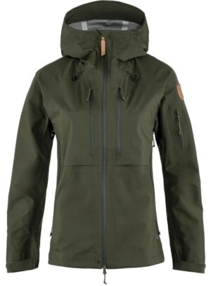 Fjällräven Keb Eco Shell Jacket Kvinder / Damer 30.000mm-deep Grøn-XL - Regntøj, poncho