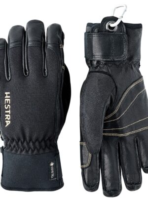 Hestra Army Leather Gore-Tex Short, skihandsker, sort