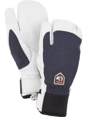 Hestra Army Leather Patrol 3-finger skihandsker, marin