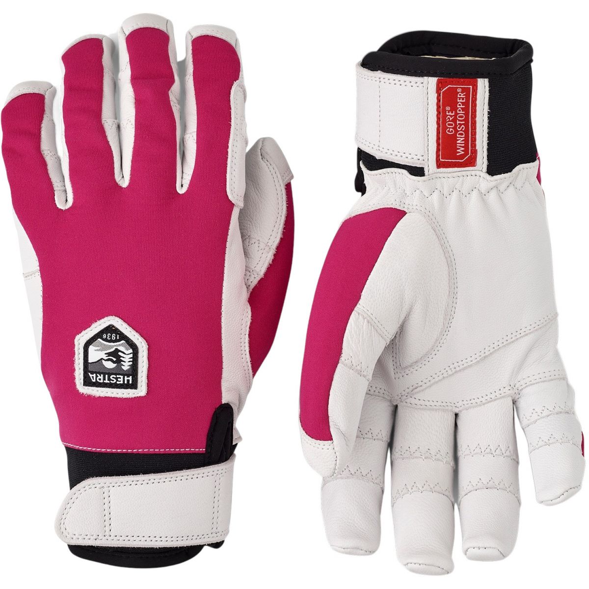 Hestra Ergo Grip Active, skihandsker, pink/hvid Hestra Ergo Grip Active, skihandsker, pink/hvid