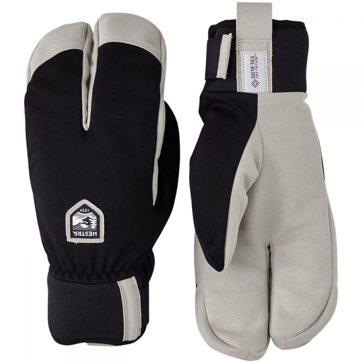 Hestra W.S. Wool Terry Split, handsker, sort Hestra W.S. Wool Terry Split, handsker, sort