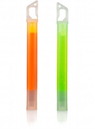 LifeSystems 15H Glow Sticks ? Green/Orange (2-Pack), Knæklys, Grøn/Orange