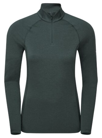 Montane F Dart Xt Zip Neck, dame, grøn