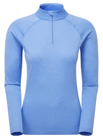 Montane F Dart Zip Neck, dame, lyseblå