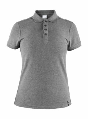 Craft - Casual Polo Pique Kvinder - Dk Grey Melange XXL