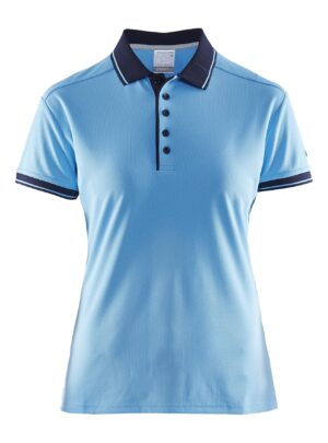 Craft - Noble Polo Pique Shirt Kvinder - Aqua/Navy XL