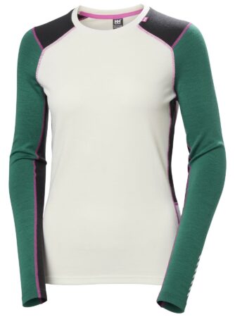 Helly Hansen Lifa Merino Midweight Crew, dame, grøn