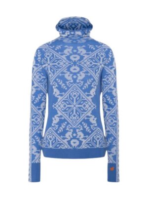 Kari Traa Saga Hood, skiundertrøje, dame, blå