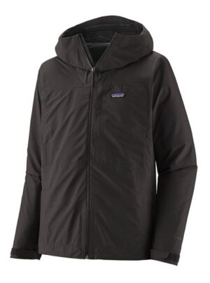 Patagonia Mens Boulder Fork Rain Jacket, Black