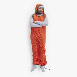Sea To Summit Reactor Extreme Sleeping Bag Liner - Mummy W/ Drawcord - S Spicy Orange - Lagenpose