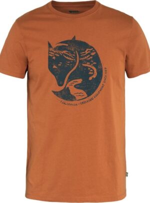 Fjällräven Arctic Fox T-Shirt Herre / Mænd-terracotta brown-XL - T-Shirt, Polo-shirt