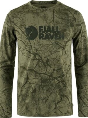 Fjällräven Värmland Wool LS Herre / Mænd, green camo-2XL - Trøjer