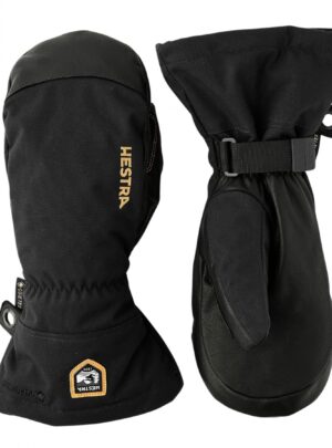 Hestra Army Leather Gore-Tex, skiluffer, sort