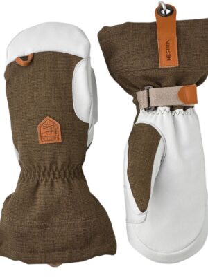 Hestra Army Leather Patrol Gauntlet, luffer, olive