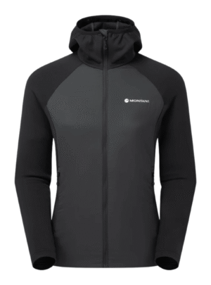 Trøje dame - Montane F Sirocco Lite Hoodie - Sort