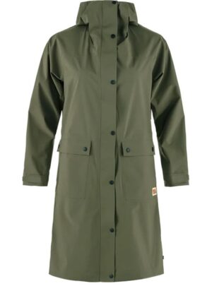 Fjällräven Rain Parka Kvinder / Damer-laurel green-XL - Regntøj, poncho