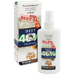 TravelSafe TravelDEET 40% XL, 200 ml Myggespray Myggenet & anti-insekt