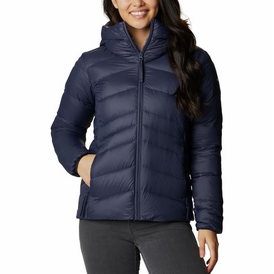 Columbia Autumn Park Down Hooded Jacket Womens, Nocturnal Columbia Autumn Park Down Hooded Jacket Womens, Nocturnal