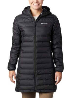 Columbia Lake 22 Down Long Hooded Jacket Womens, Black